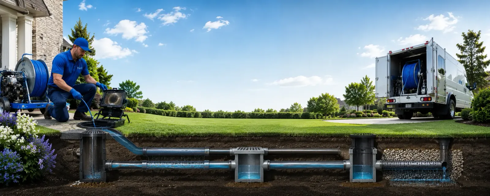 Outdoor drain cleaning information for Mantua, NJ